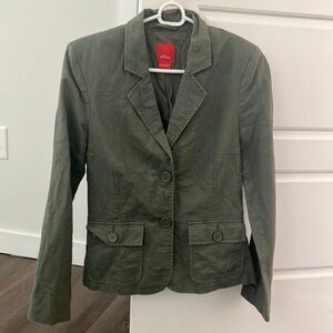 s. Oliver green blazer.